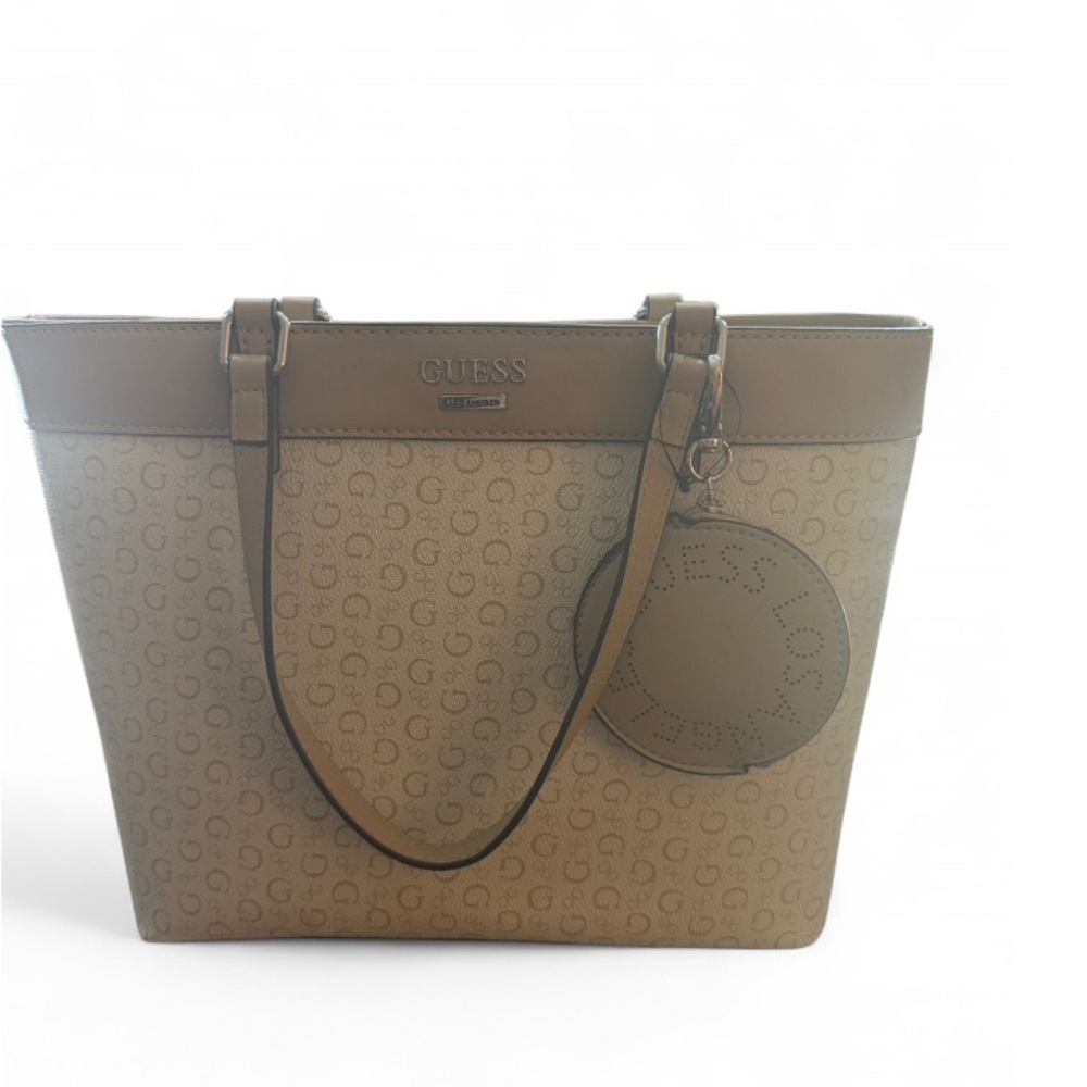 Guess Brown Structured Tote Bag for Versatile Style